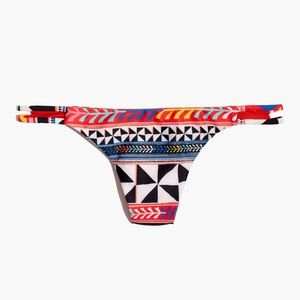 Mara Hoffman side tie Pinwheel poppy Bikini Bottom